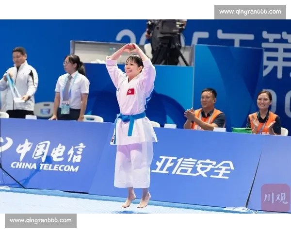 海南小将陶祎玮世运会首秀 空手道型项目展中国风采